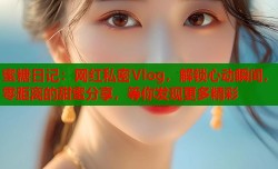 蜜糖日记：网红私密Vlog，解锁心动瞬间，零距离的甜蜜分享，等你发现更多精彩