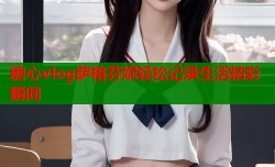 糖心vlog萨格芬妮轻松记录生活精彩瞬间