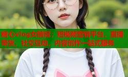 糖心vlog女销冠：短视频营销平台，直播带货，社交互动，内容创作一站式服务