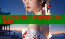 糖心vlog小甜心打造专属甜蜜日常记录神器