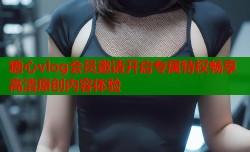 糖心vlog会员邀请开启专属特权畅享高清原创内容体验