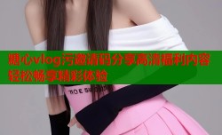 糖心vlog污邀请码分享高清福利内容轻松畅享精彩体验