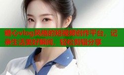 糖心vlog风格的短视频创作平台，记录生活美好瞬间，轻松剪辑分享