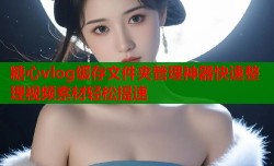 糖心vlog缓存文件夹管理神器快速整理视频素材轻松提速