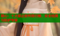 糖心：十大禁止软件排行榜，安全检测与防护专家