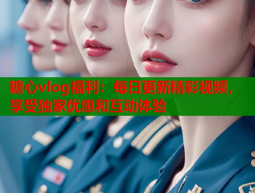 糖心vlog福利：每日更新精彩视频，享受独家优惠和互动体验  第1张