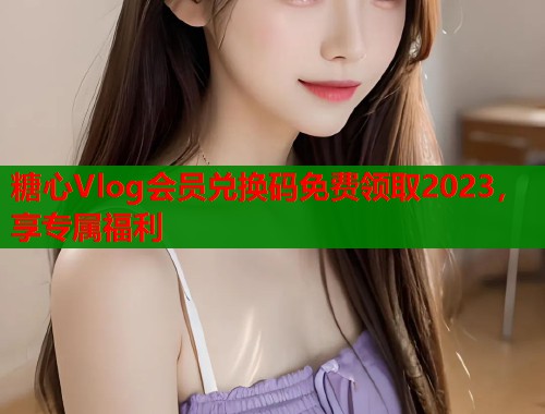 糖心Vlog会员兑换码免费领取2023，享专属福利  第1张