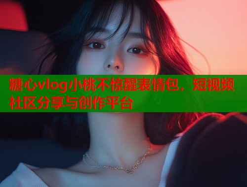 糖心vlog小桃不惊醒表情包，短视频社区分享与创作平台  第1张