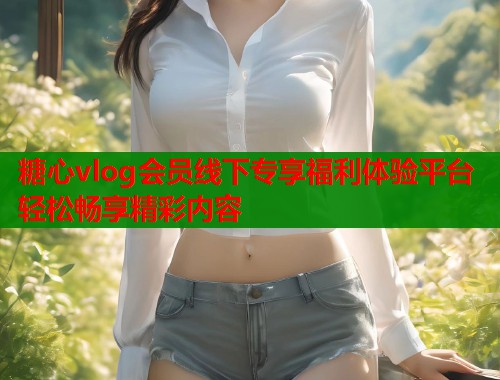 糖心vlog会员线下专享福利体验平台轻松畅享精彩内容  第1张