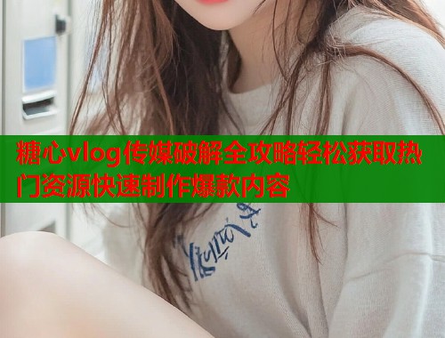 糖心vlog传媒破解全攻略轻松获取热门资源快速制作爆款内容  第1张