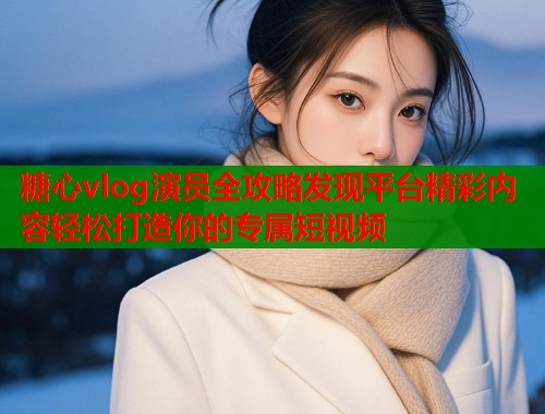 糖心vlog演员全攻略发现平台精彩内容轻松打造你的专属短视频  第1张