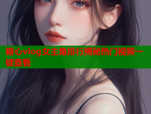 糖心vlog女主角排行揭秘热门视频一键查看  第1张
