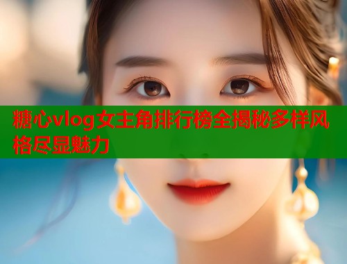 糖心vlog女主角排行榜全揭秘多样风格尽显魅力  第1张