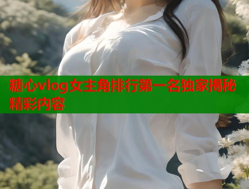 糖心vlog女主角排行第一名独家揭秘精彩内容  第1张