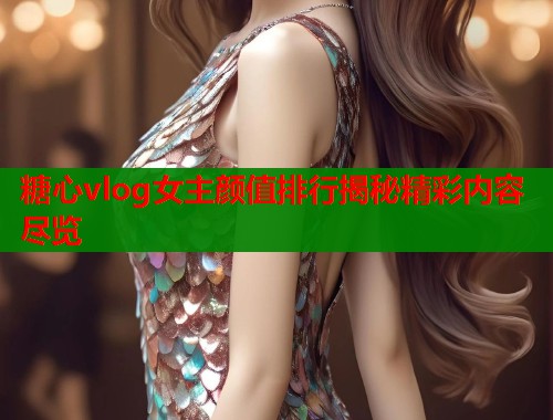 糖心vlog女主颜值排行揭秘精彩内容尽览  第1张