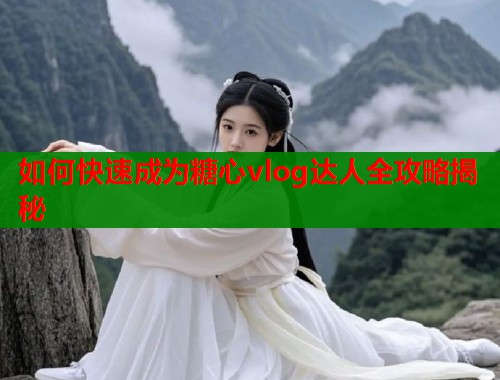如何快速成为糖心vlog达人全攻略揭秘  第2张