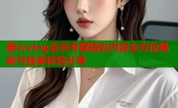 糖心vlog会员专属精彩内容全方位揭秘与独家体验分享